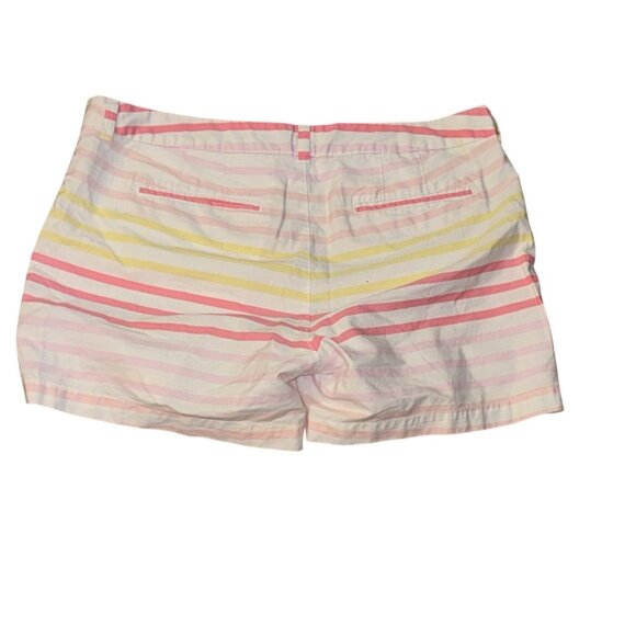 Womens Striped Cotton Shorts Size 16 Multicolor - Picture 3 of 5